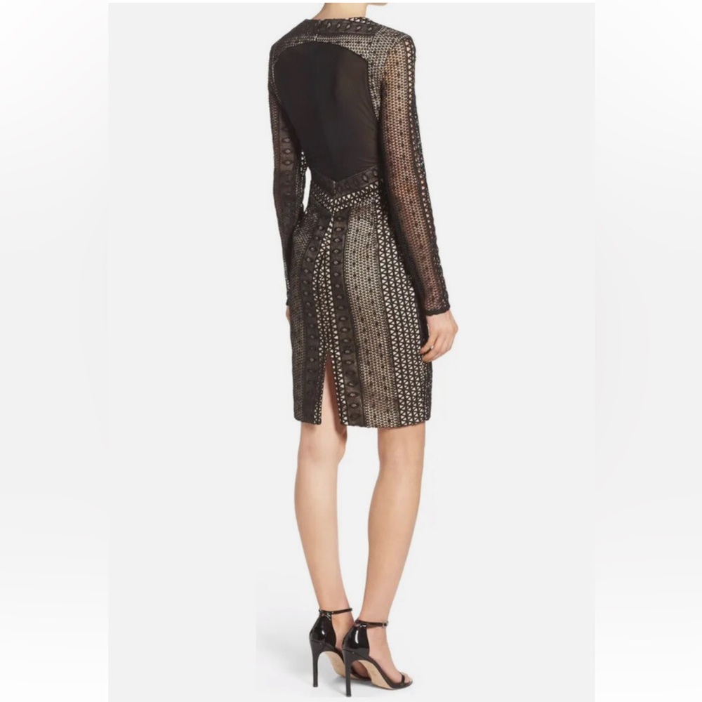 Bardot Allegra Lace Sheath Dress Lace-Overlay Pencil Skirt - Picture 3 of 16
